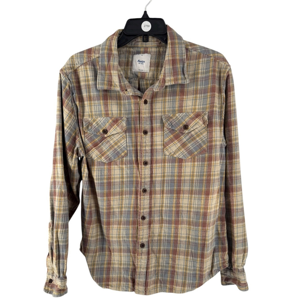 Katin Multicolor Plaid Casual Button Down Shirt